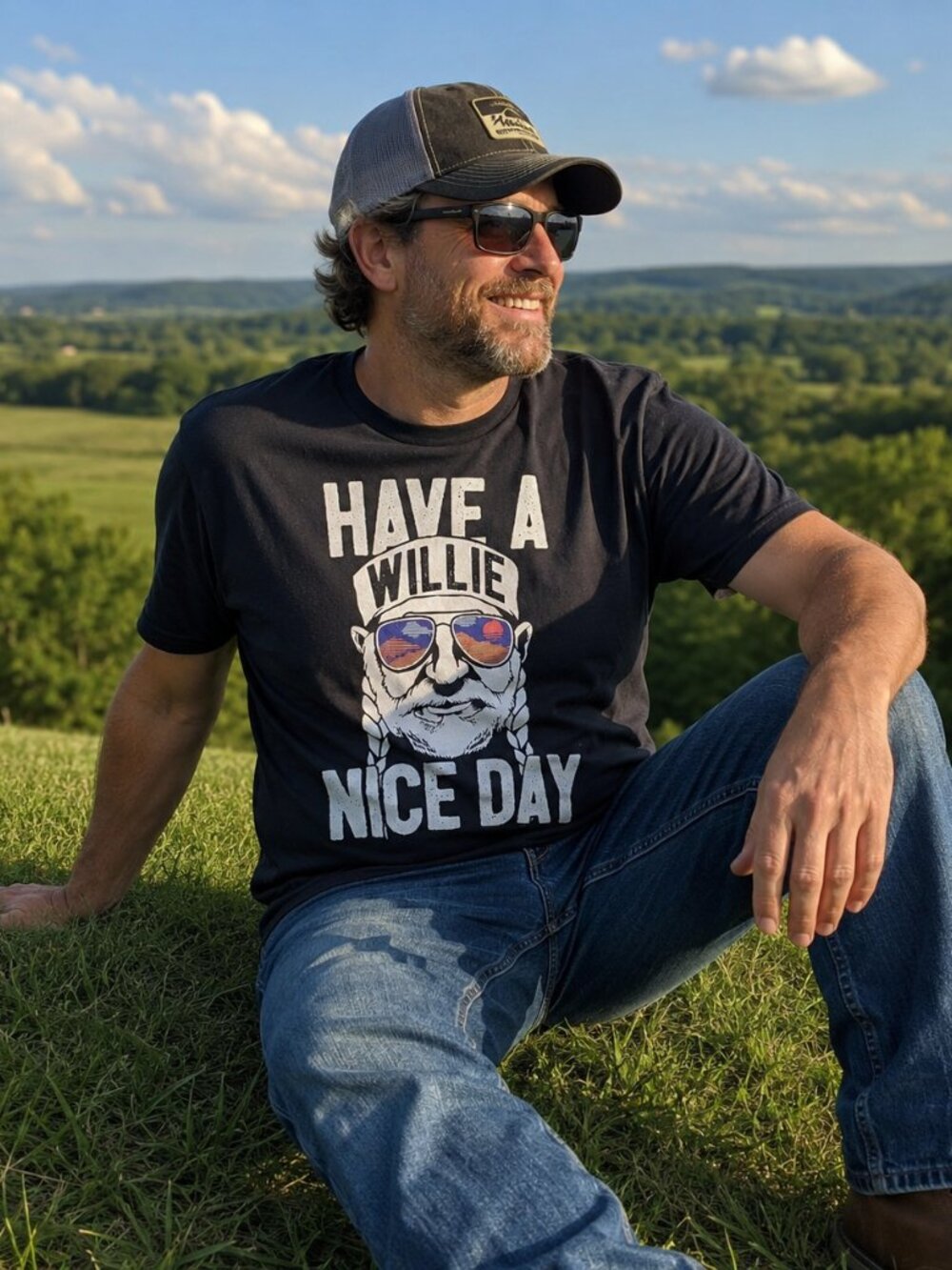 Mens Willie Nelson  BAND  TShirt (XL)